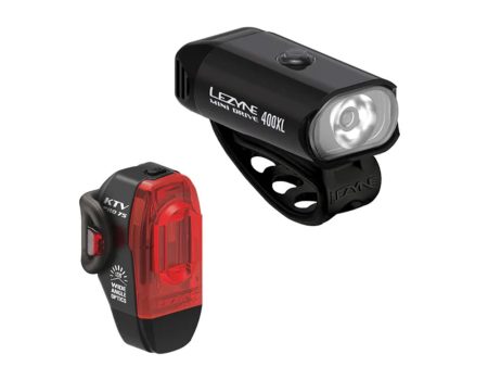 Lezyne Mini Drive 400   KTV Pro Light Set Black Online now