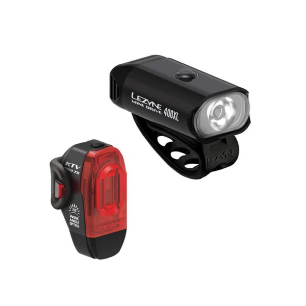 Lezyne Mini Drive 400   KTV Pro Light Set Black Online now