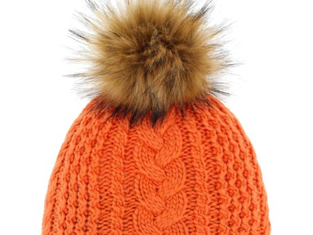 Eisbar Afra Lux Womens Faux Fur Pom Beanie Hot on Sale