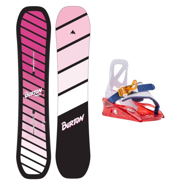 Burton Smalls Junior Snowboard and Grom Snowboard Bindings 2025 Hot on Sale