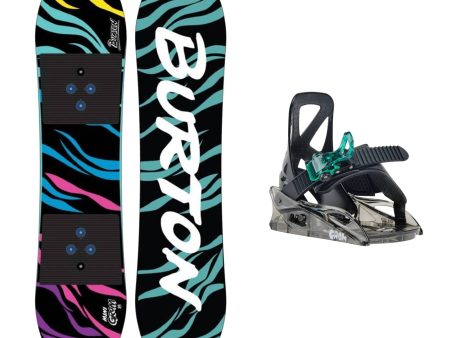 Burton Mini Grom Kids Snowboard and Mini Grom Bindings 2025 Cheap