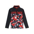 Spyder Camo Junior Boys Half Zip 2025 Discount