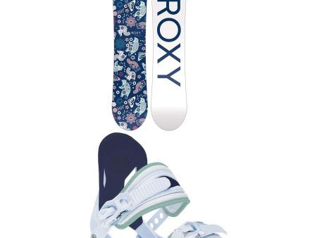 Roxy Poppy Kids Snowboard Package 2025 Online Hot Sale