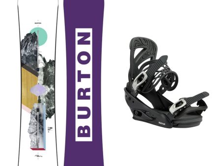 Burton Hideaway Women s Snowboard and Scribe Women s Bindings 2025 Sale