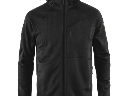 Fjallraven Abisko Mens Grid Fleece Hoodie 2025 Hot on Sale