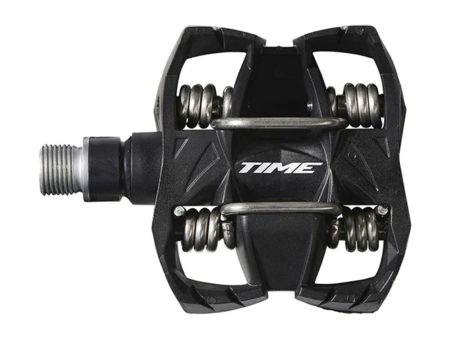 TIME, ATAC MX 4, Pedals, Body: Composite, Spindle: Steel, 9 16  , Black, Pair Sale