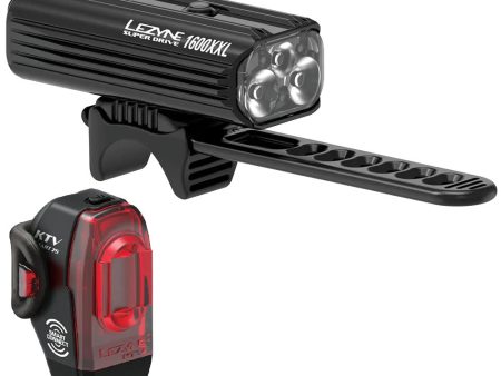 Lezyne Super Drive 1600XXL KTV Pro Smart Loaded Light Set Black Sale