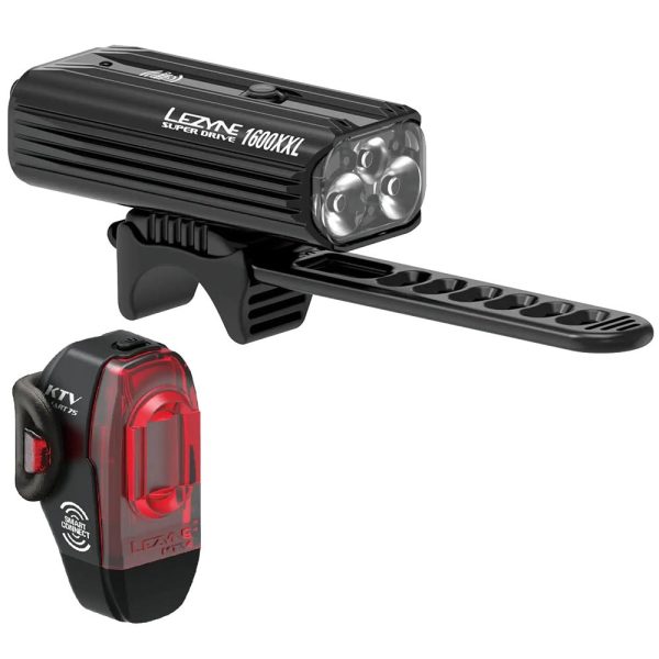 Lezyne Super Drive 1600XXL KTV Pro Smart Loaded Light Set Black Sale