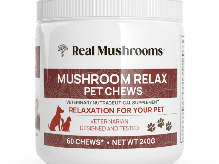 Mushroom Relax Pet Chews - Calming Treats for Dogs and Cats Online Hot Sale