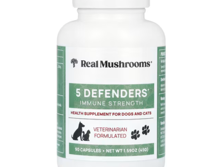 5 Defenders Organic Mushroom Blend Capsules - Immune Support Cheap